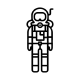 Scuba diving icon modern line symbol vector art design bold outline black white pixel perfect minimalistic isolated 337577857